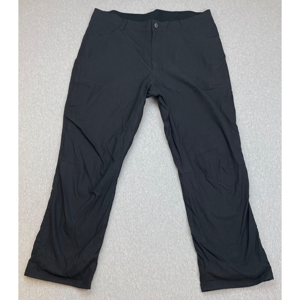 Eddie Bauer Pants Mens 36 x 30 Black Performance Stretch‎ Fleece Lined
